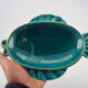 Empty cup stylized fish pocket green earthenware enamelled VERCERAM 1950 to 1970