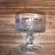 Set of 3 vintage glass dessert bowls - Iconic retro model from Italy