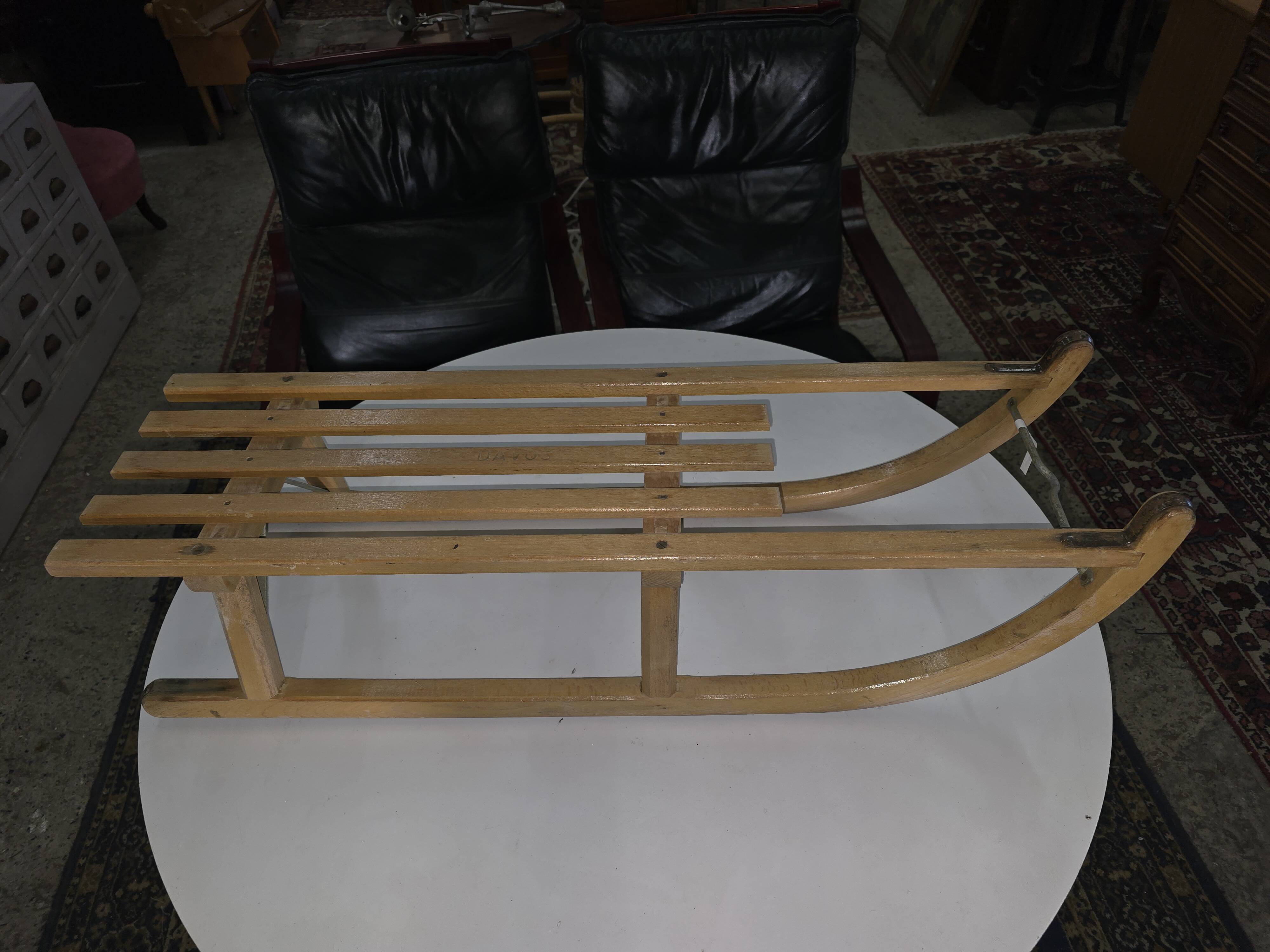 Vintage wooden sled