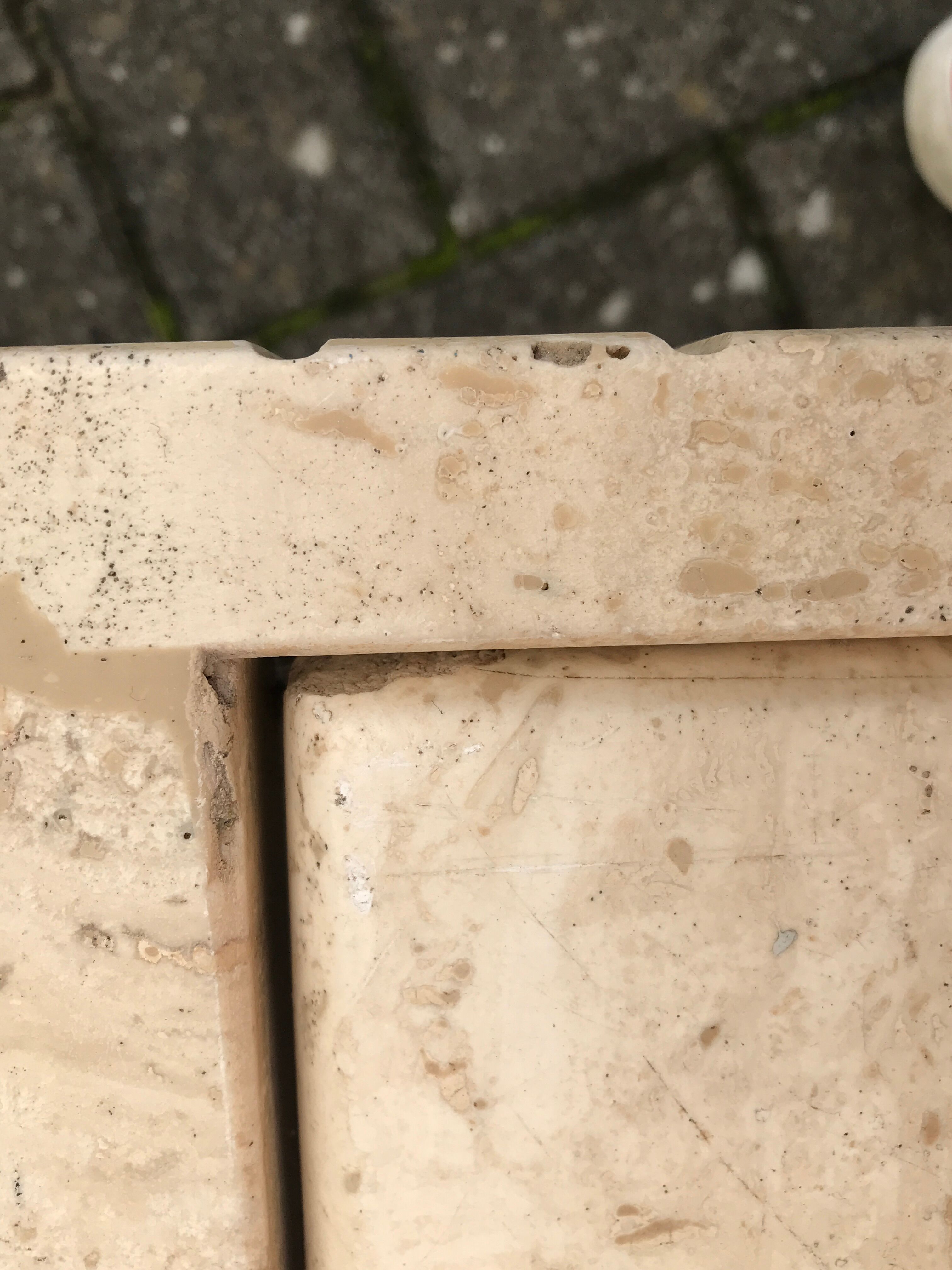 Beige marble coffee table by Roche Bobois, 1970s