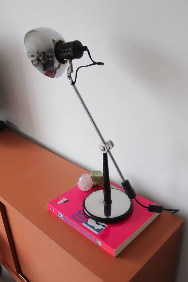 Lampe inclinable Aluminor chromée 1970