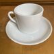 Series 8 cups & saucers sovirel white ceramic flower power fr