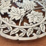 Silver metal table mat