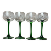 Série 4 verres roemer