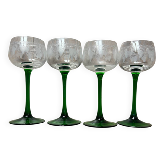 Série 4 verres roemer