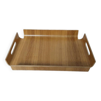 Curved wood tray