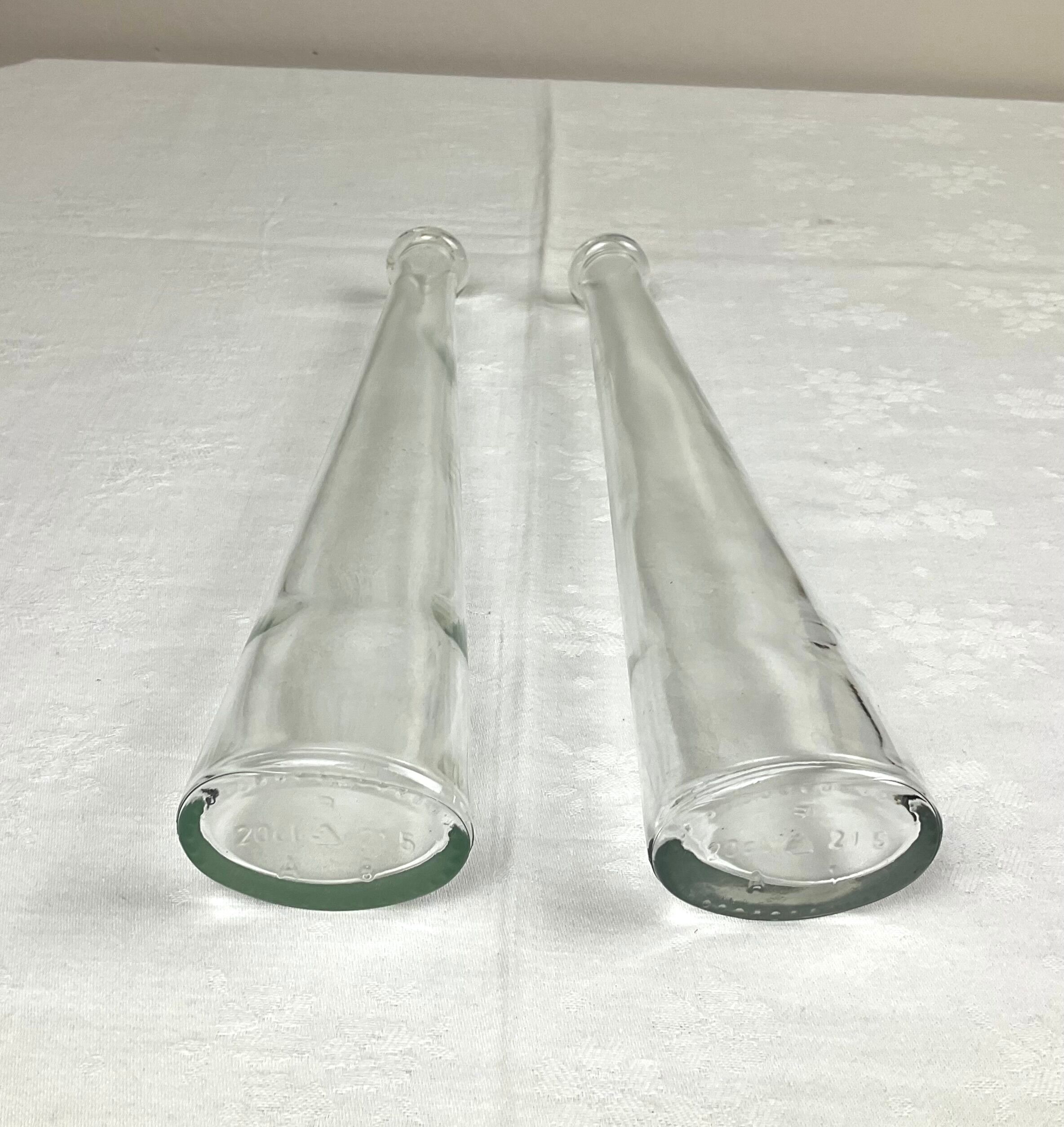 Pair of glass bottles 20 cl