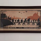 Color lithograph by Hansi Crossing the Rhine 1918