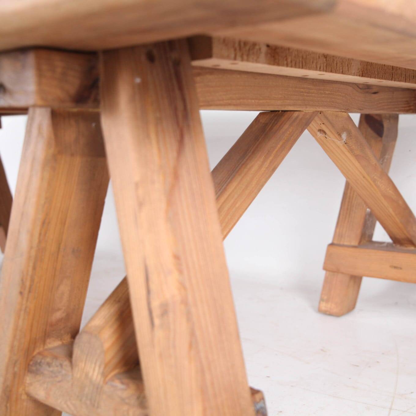 Large wooden coffee table