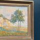 Original Swedish Oil on Canvas – “Landscape” by B. Hallberg – Signed – Vintage & Framed – 50 × 33 cm