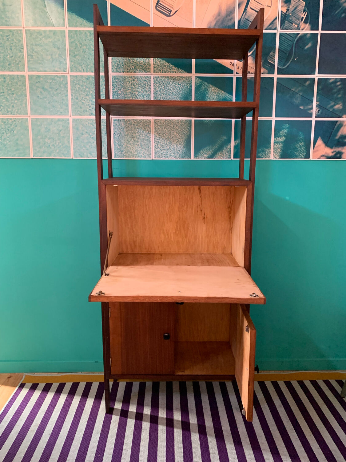 Vintage Scandinavian modular shelf