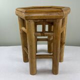 Vintage bamboo side table