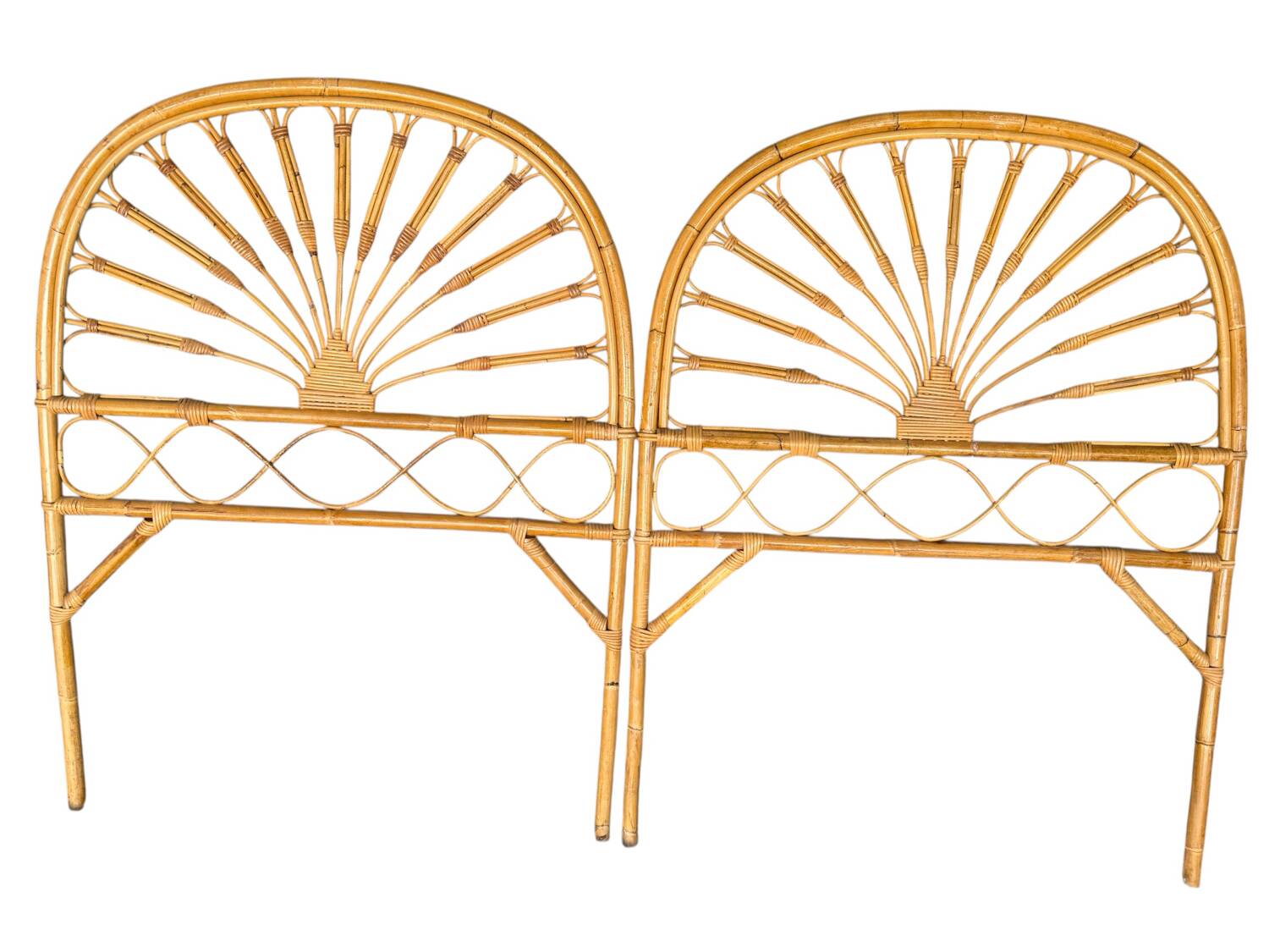 1960s Rattan Headboard from Italy