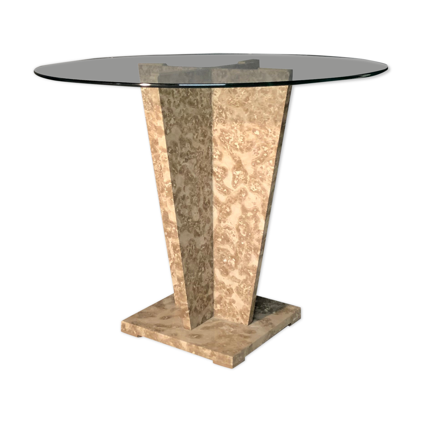 Side table / piece of sofa in marble 80s