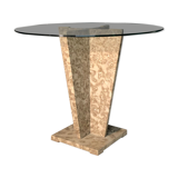 Side table / piece of sofa in marble 80s