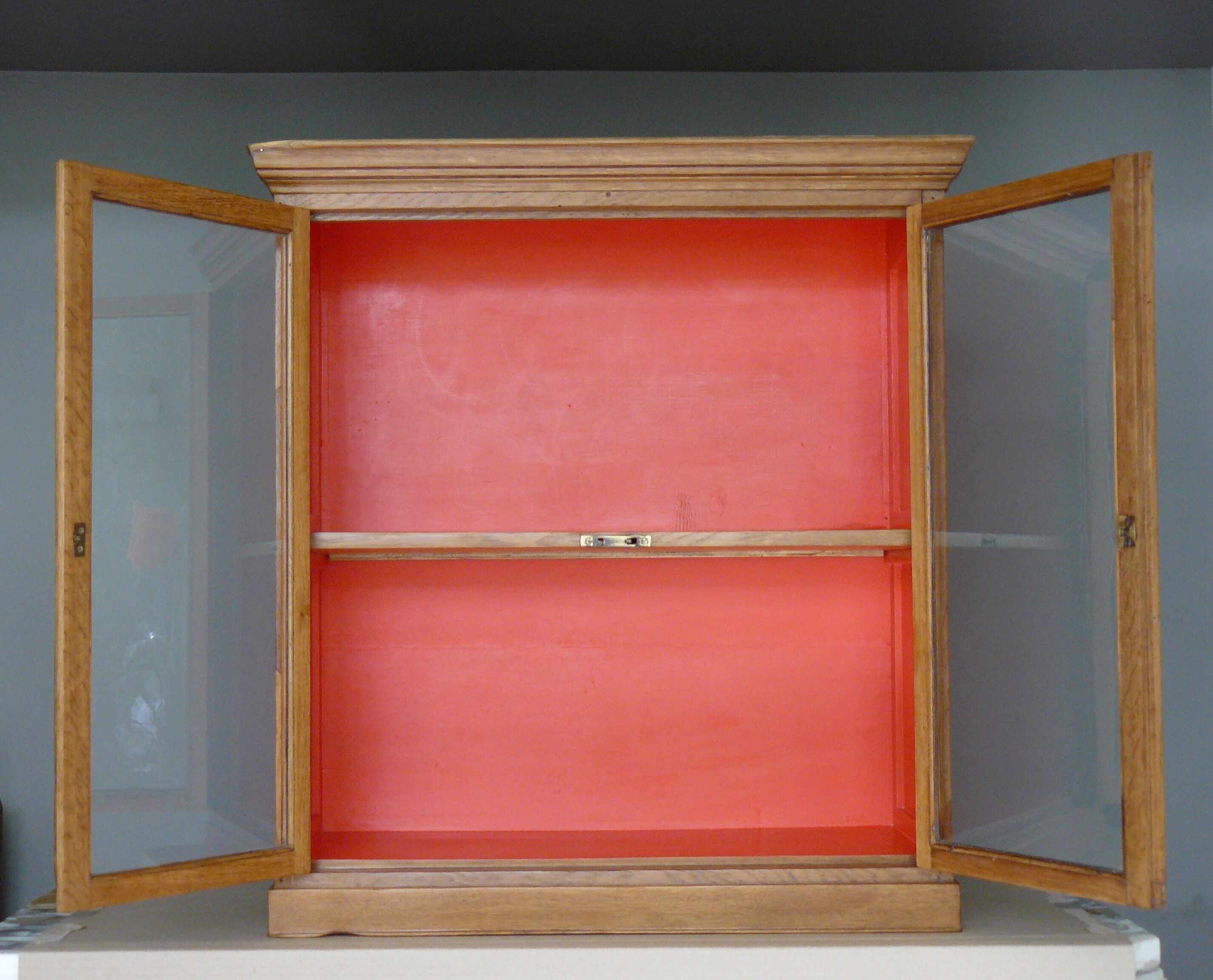 English window painted waxed wood