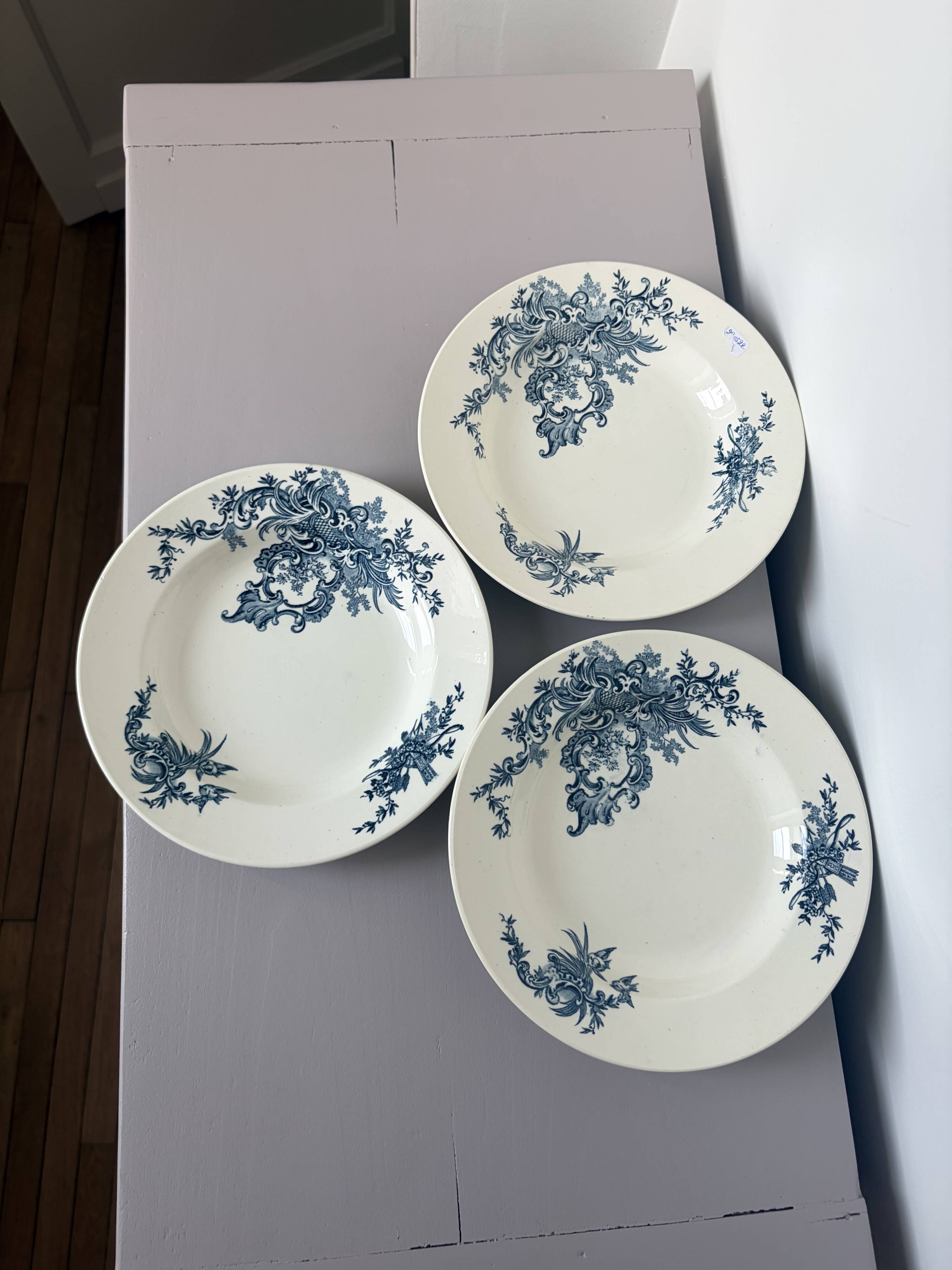 3 vintage deep plates from BFK model Regent 220522