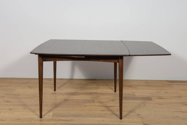 Table à manger extensible carrée en palissandre du milieu du siècle, Danemark, années 1960