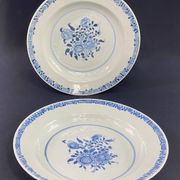 Pair of 18th century porcelain plates East India Company China