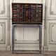 Cabinet in blackened wood and blond tortoiseshell, Italy, late 17th century