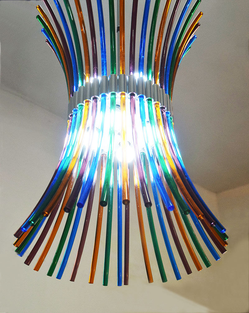 Tamiri chandelier by Roberto Pamio for Artemide 1970s