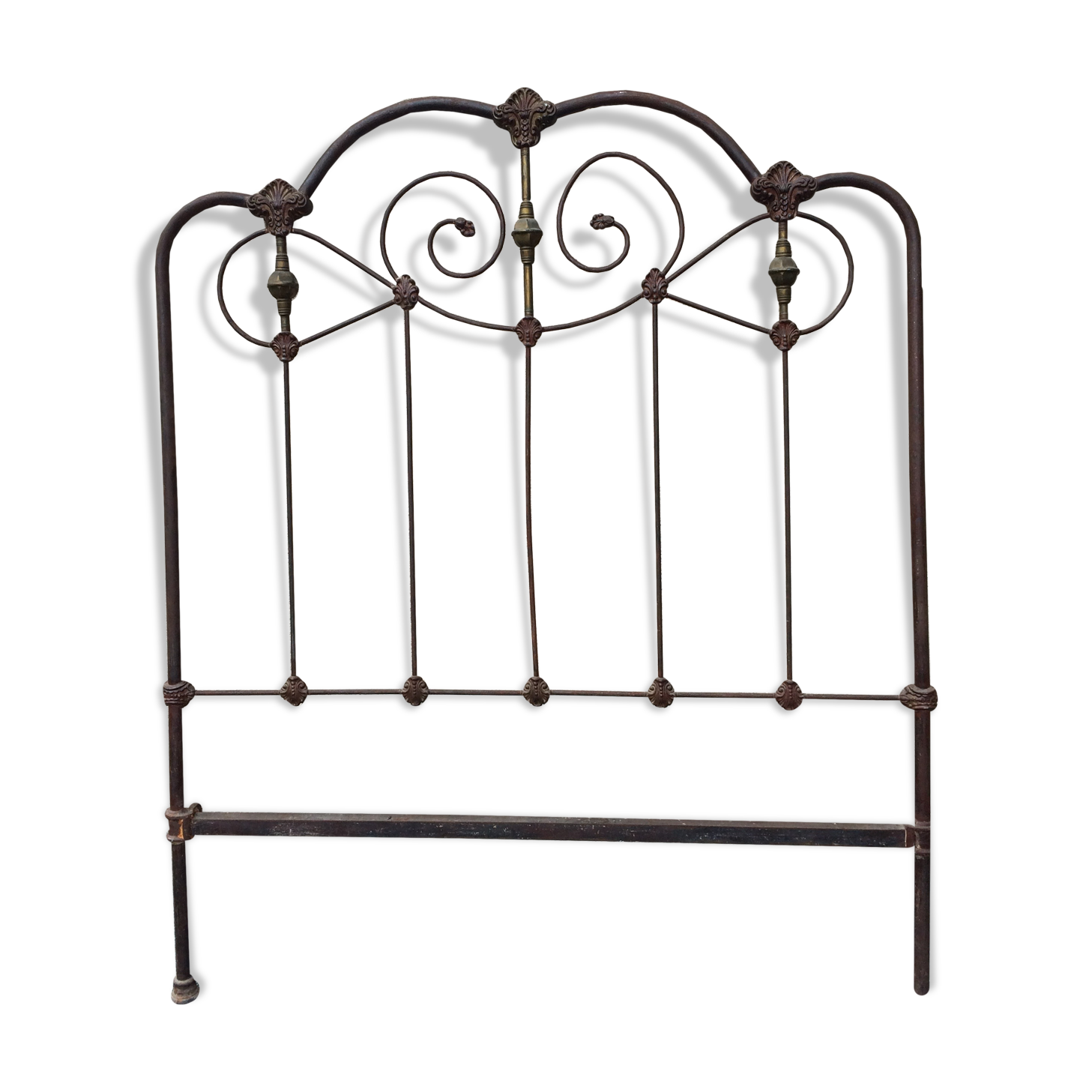 Wrought iron headboard