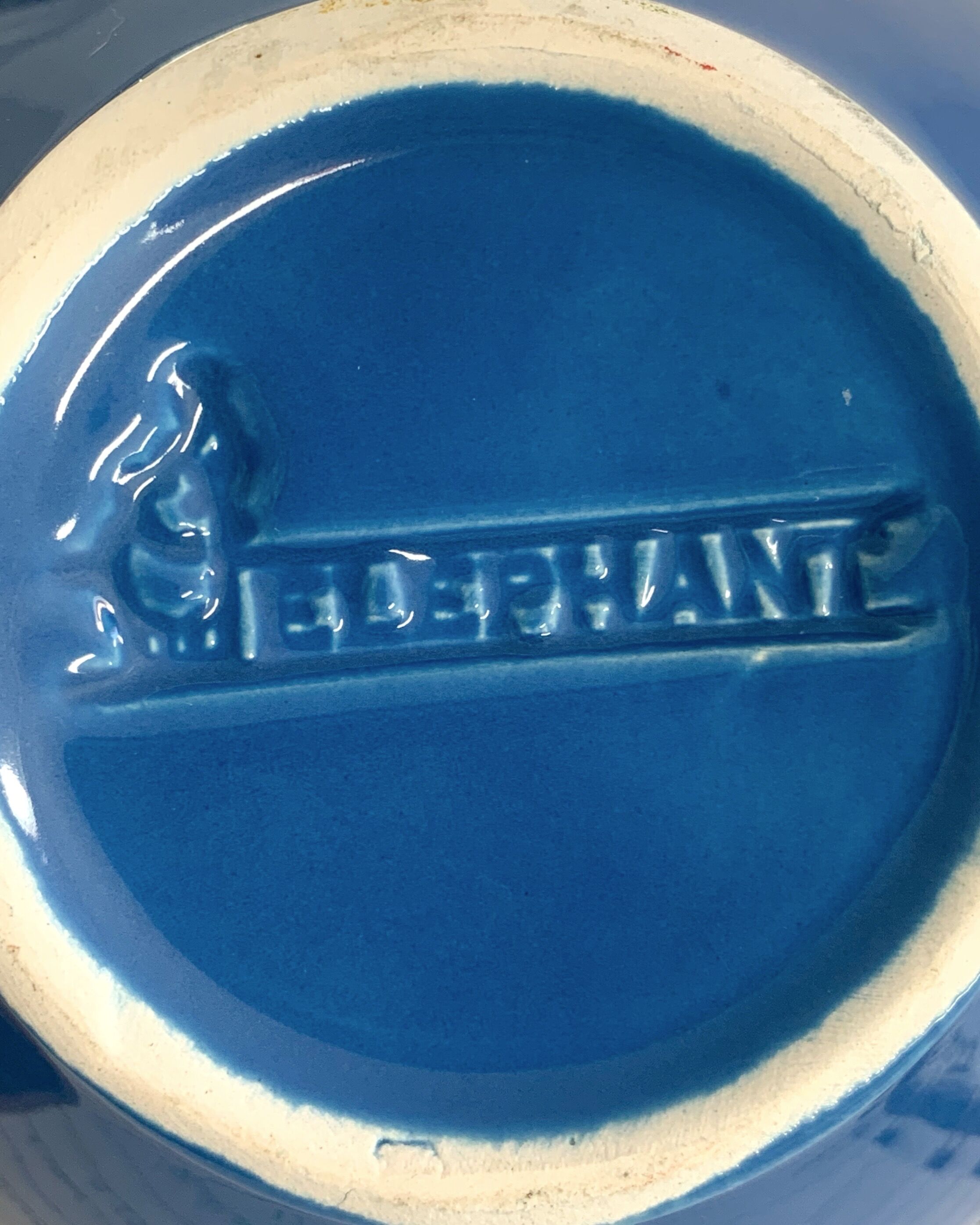 Lipton Blue Elephant Ceramic Teapot