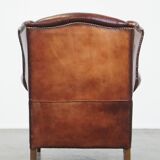 Vintage Sheepskin Wingback Chair