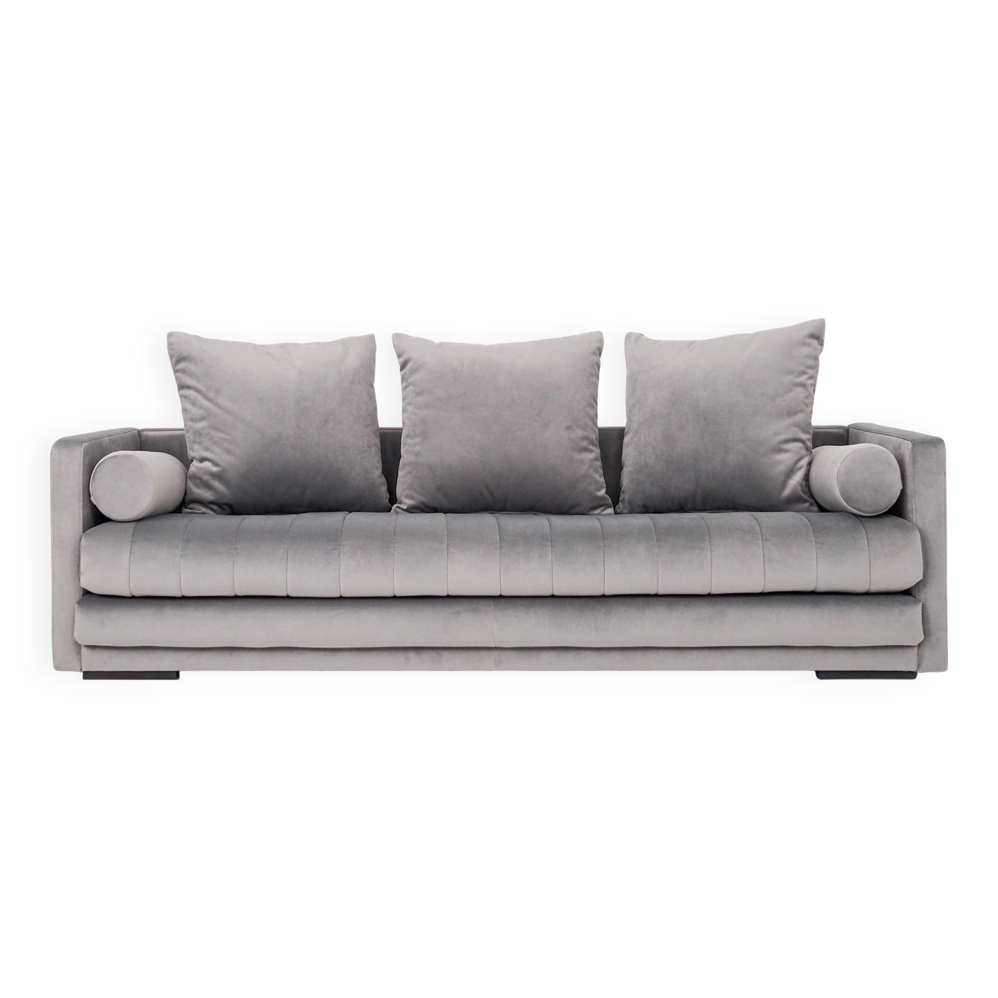 Sofa kopenhaga silver velour, scandinavian design