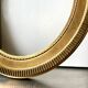 Large antique oval frame gilded wood 46  cm x 40 cm