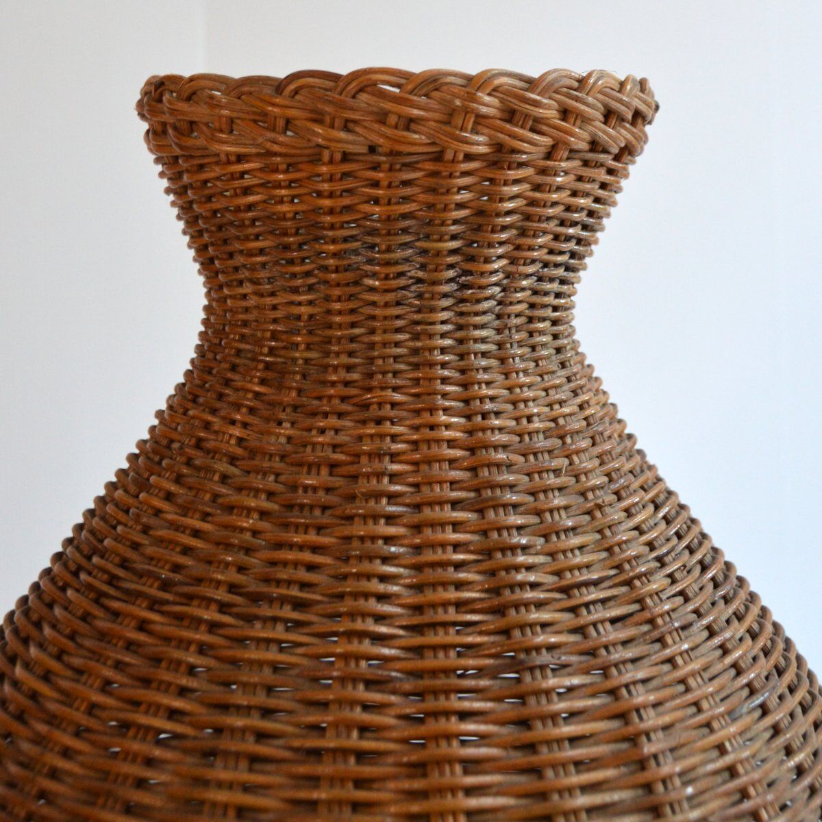 vintage rattan vase