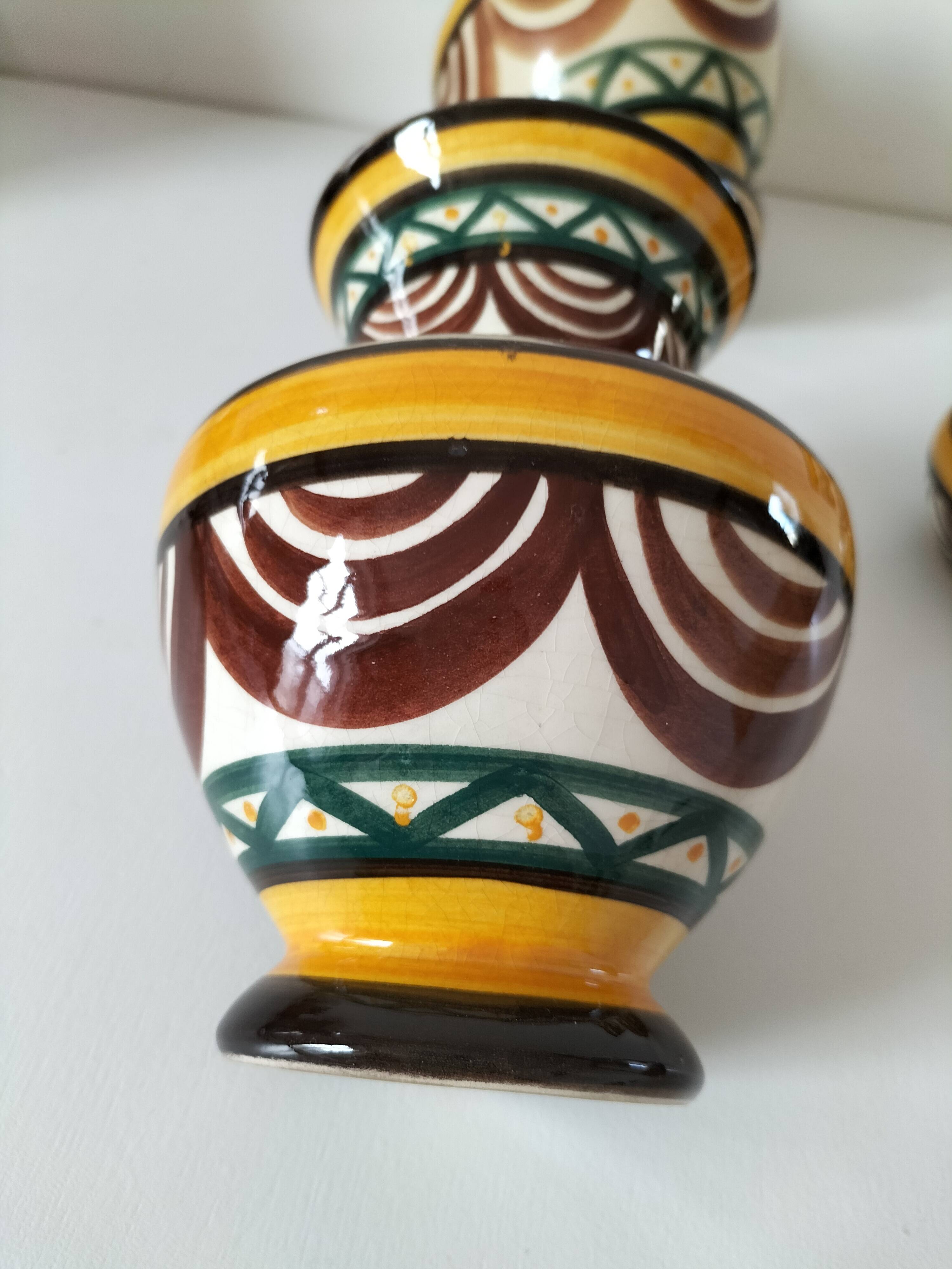 Trio of Saint Jean de Bretagne vases