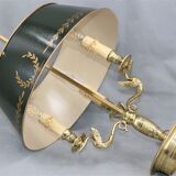 Empire style solid bronze hot water bottle lamp