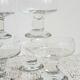 Ensemble de 6 coupes à champagne en verre  par Codec Vintage des années 70