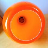 Suspension en opaline orange, Peill & Putzler 70s