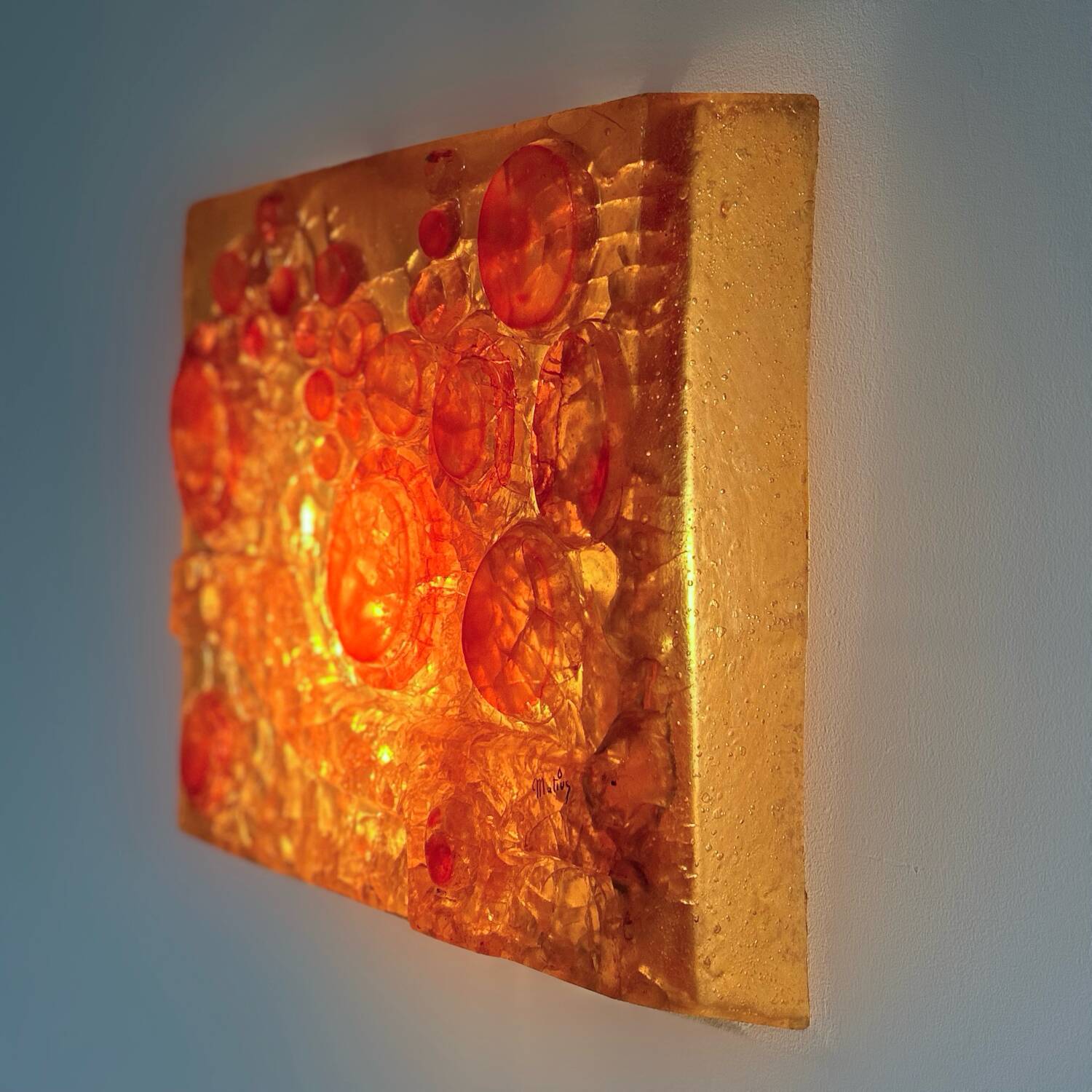 Pop-art wall sculpture by matius, france, 1970s