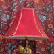 Shell lamp with gilded brass