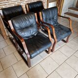 Rare set of 4 vintage design chairs from Finland by Asko.