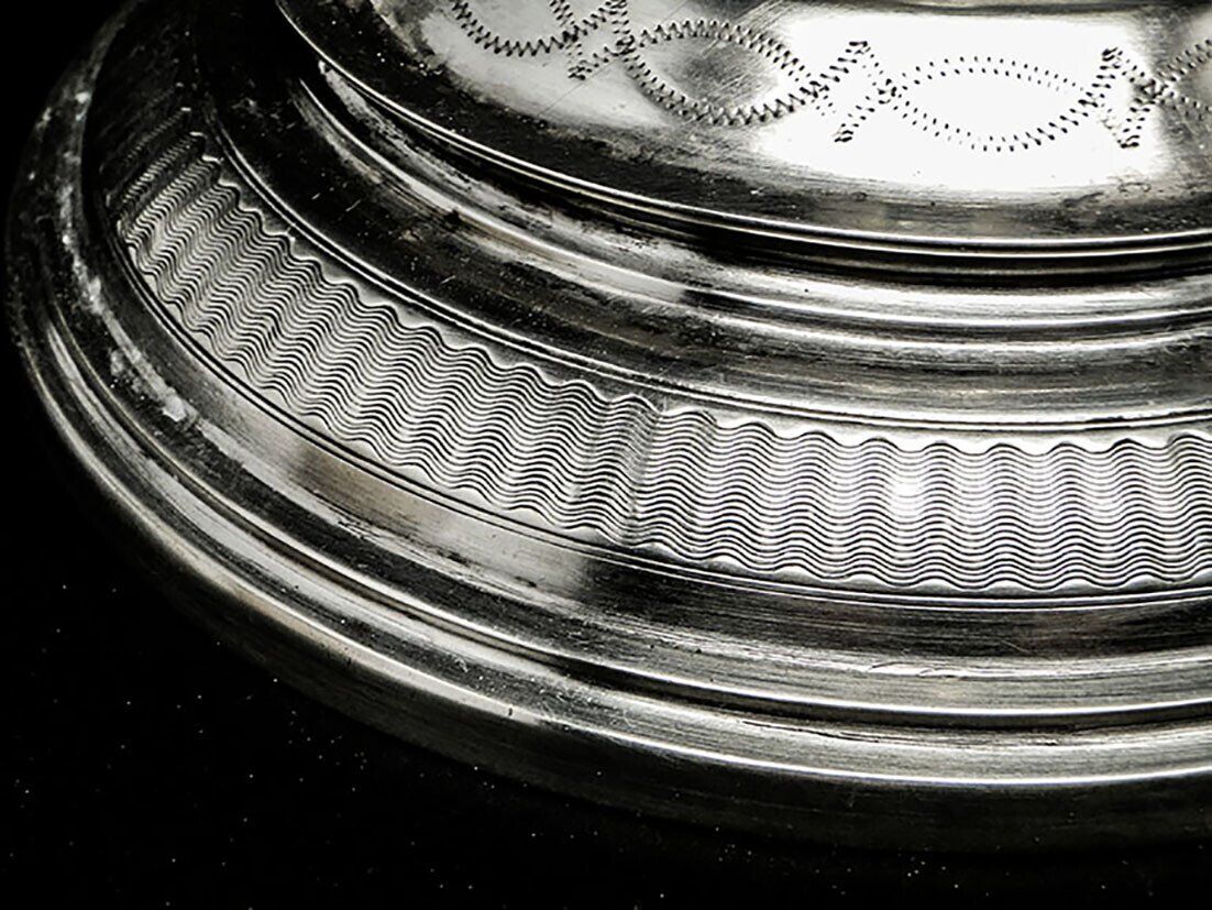 Plat à fruits en argent austro-hongrois du 19ème siècle