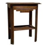 1940s bedside table in solid oak