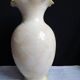 Flower vase, French vase in hand-painted earthenware, vase with floral decoration.