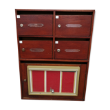 Wooden mailboxes in the 70s