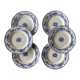 6 assiettes en faïence de B W M & Co
