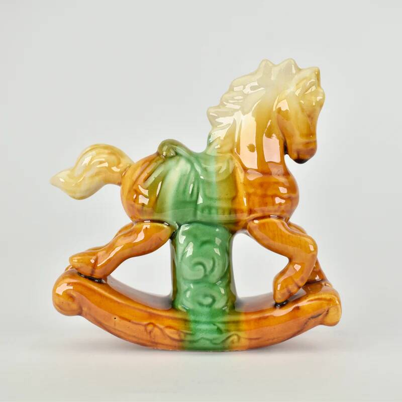 Vintage Tang Dynasty Style Rocking Figurine