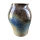 Blue-brown ceramic vase
