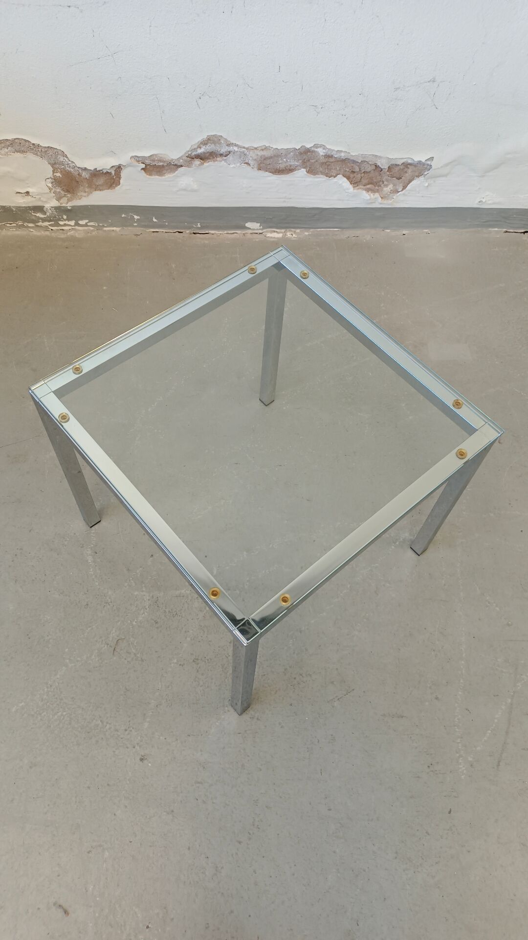 Chrome side table