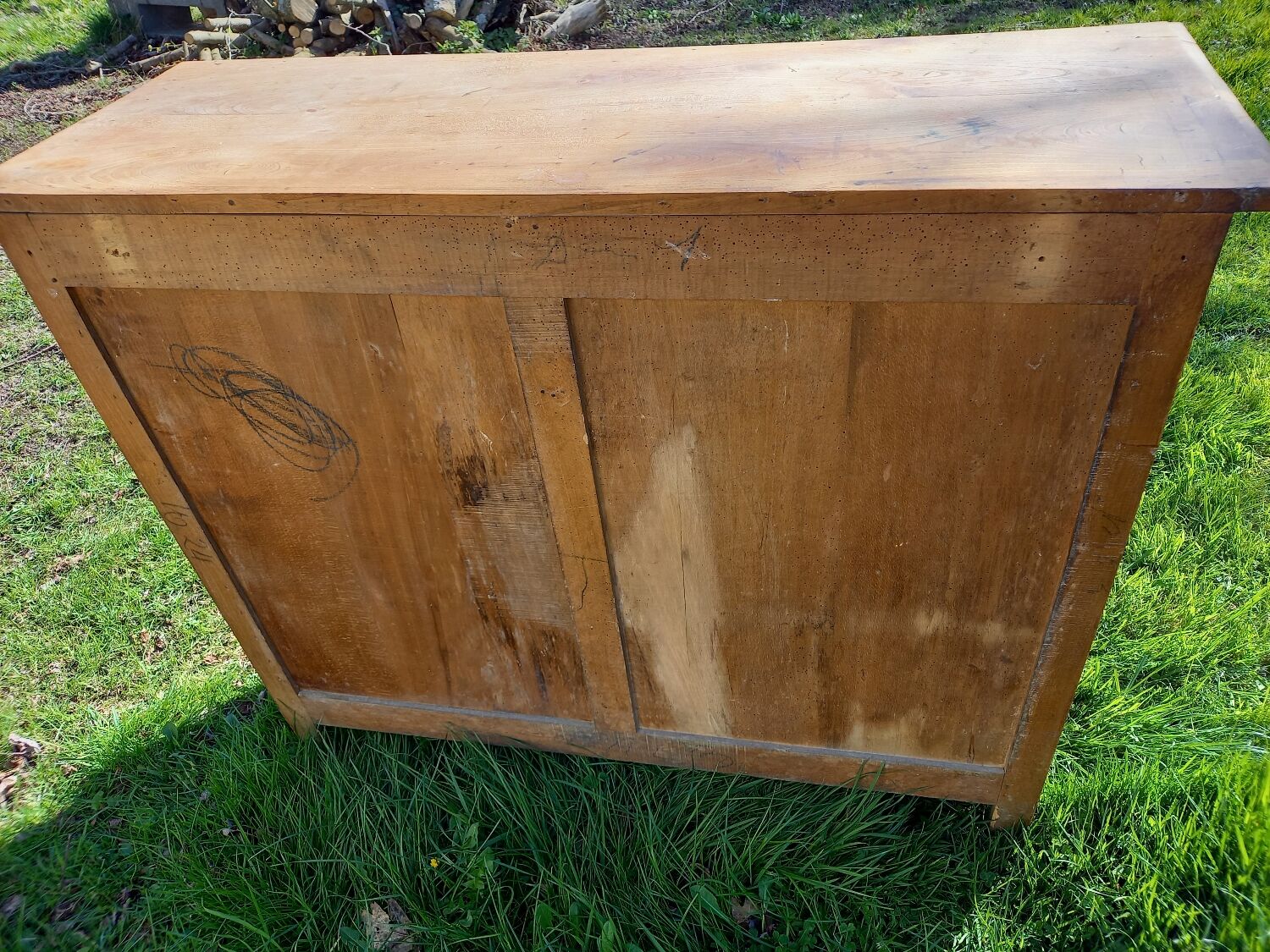 Art Deco sideboard 1930 2 doors 2 drawers