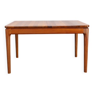 1960s Solid Teak Extendable Dining Table by Glostrup Mobelfabrik, Denmark