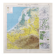 Vintage map of the Netherlands, Belgium, Luxembourg 43x43cm from 1950.