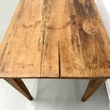 Restored pine farmhouse table